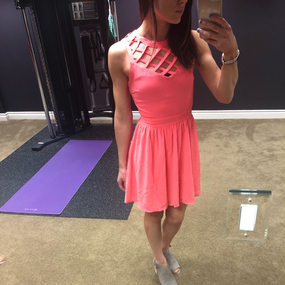 Pink Lattice Flowy Dress by Xhilaration